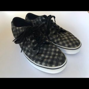 Dark Checkered Vans